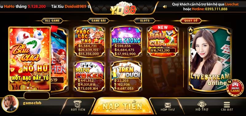 cổng game yo88
